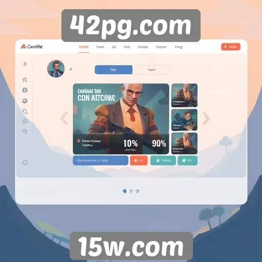 Análise da interface do usuário em 42pg.com